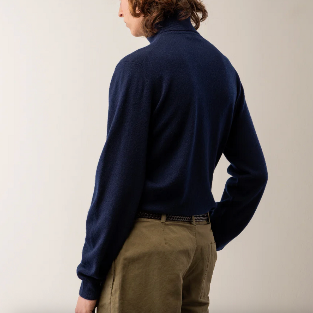 Anders Turtleneck Sweater in Dark Navy