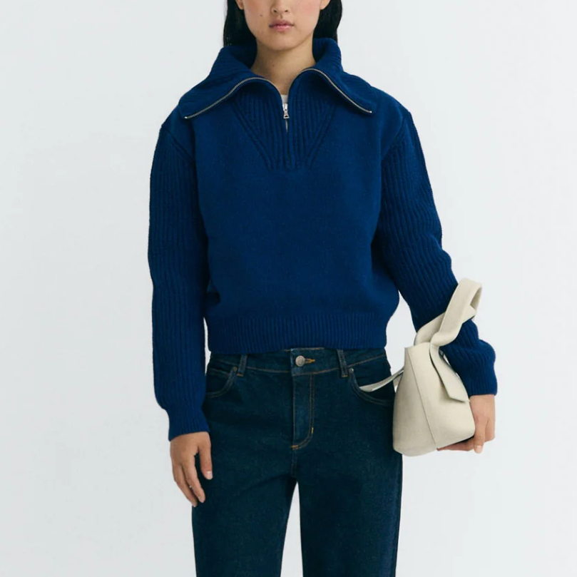 Tanit Knitted Sweater in Indigo