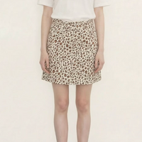 Animal Print Ani Skirt in Off White