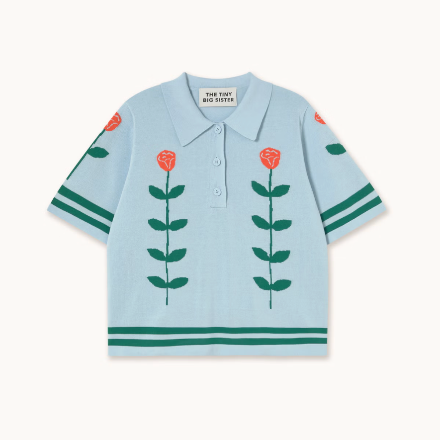 Chloe Roses Jacquard Polo