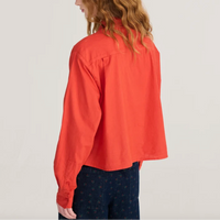 Vibrant Flower Poplin Shirt