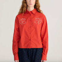 Vibrant Flower Poplin Shirt