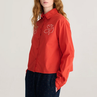 Vibrant Flower Poplin Shirt