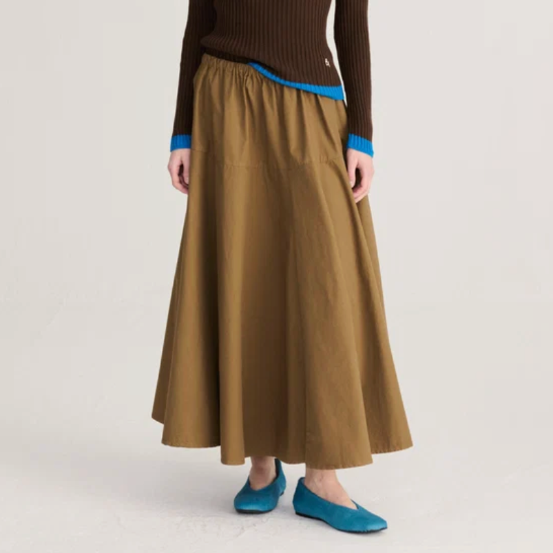 Paper Touch Evasé Skirt