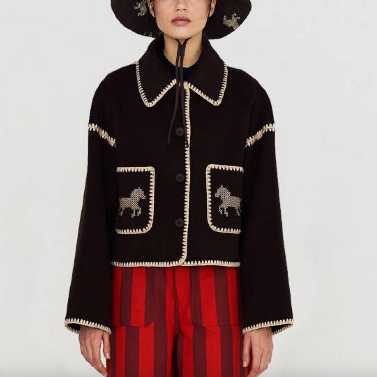 Embroidered Horse Coat