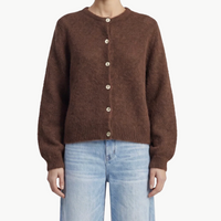 Matilda Alpaca Cardigan in Cocoa