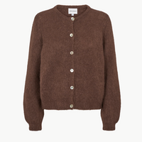 Matilda Alpaca Cardigan in Cocoa
