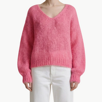 Milana L/S Alpaca Pullover in Pink
