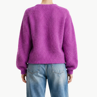 Susan Alpaca Cardigan in Pearly Purple