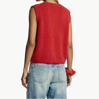 Telma Vest in Lipstick Red