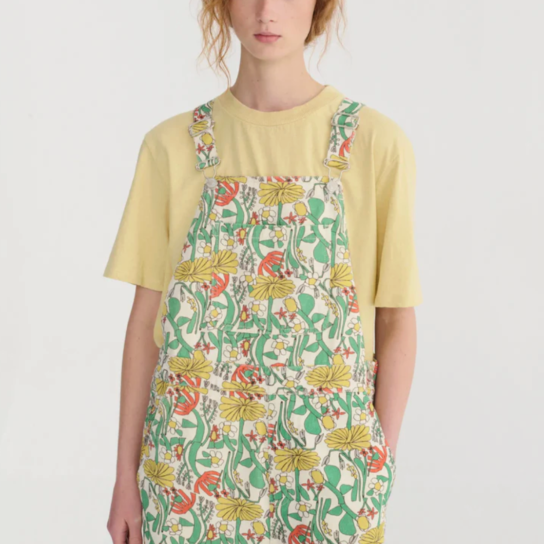 Color Herbalist Pattern Twill Dungaree