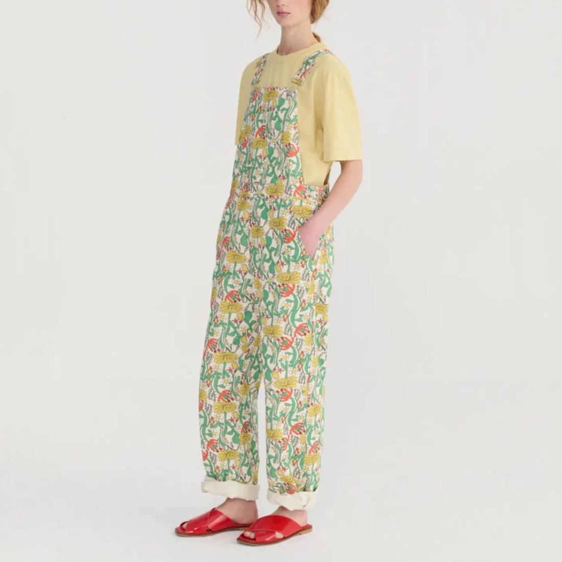 Color Herbalist Pattern Twill Dungaree