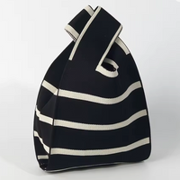 Striped Knit Handbag