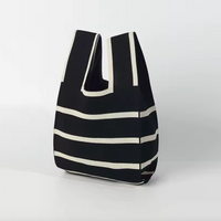 Striped Knit Handbag