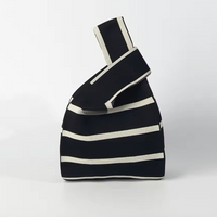Striped Knit Handbag