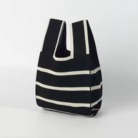 Striped Knit Handbag