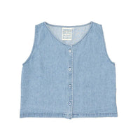 Skyline Vest in Light Denim