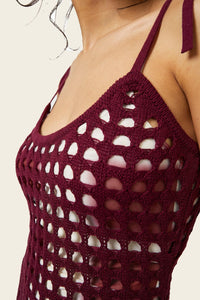 Cuore Crochet Midi Dress