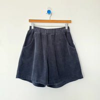 Soft Corduroy City Shorts in Charcoal
