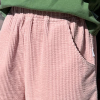 Soft Corduroy City Shorts in Baby Pink