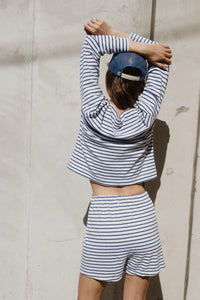 Boxy Boatneck Stripe Longsleeve