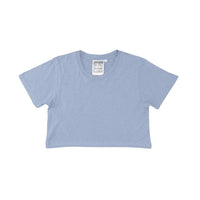 Super Cropped Lorel Tee in Rain Washed