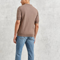 Tellaro Pointelle Shirt in Brown