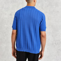 Tellaro Pointelle Shirt in Royal Blue