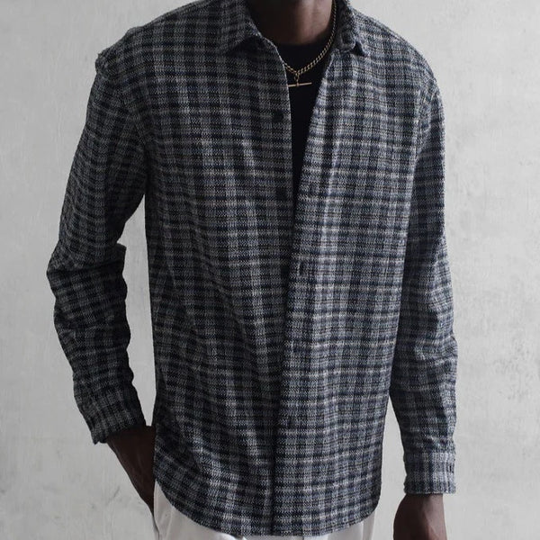 Trin LS Shirt in Textured Check