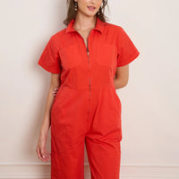 Bella Jumpsuit in Tomato