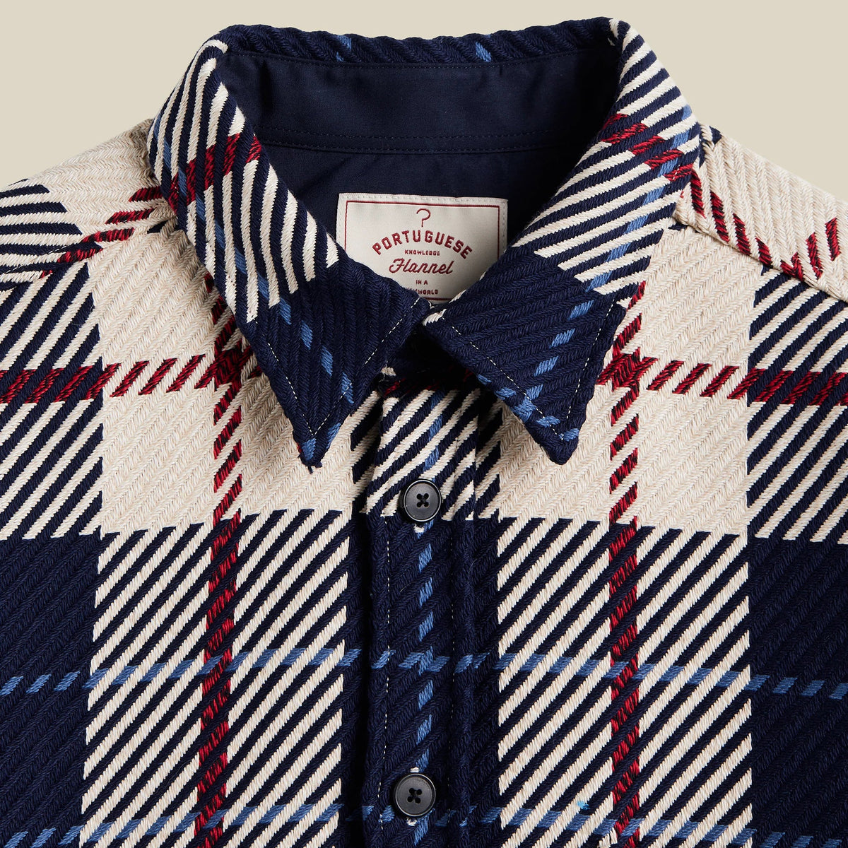 Upper Overshirt in Blue/White/Red