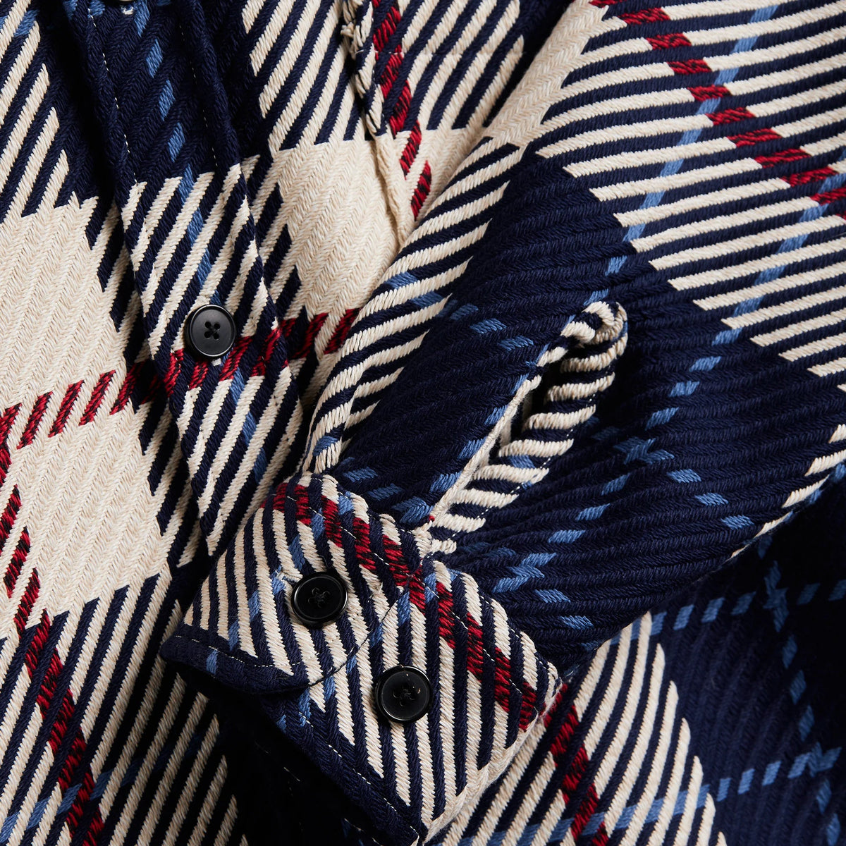 Upper Overshirt in Blue/White/Red