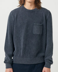 Pocket Crewneck in Black