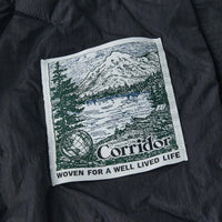Quilted Liner Jacket in Black