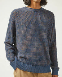 Marled Crewneck in Blue