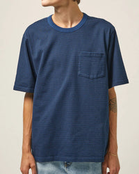 Striped Tee in Navy