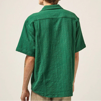 Basket Weave Stripe Shirt in Green