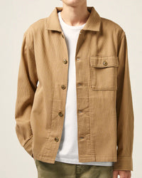 Bedford Cord Military Jacket in Khaki
