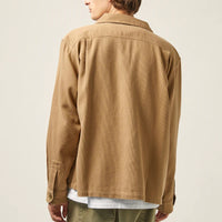Bedford Cord Military Jacket in Khaki