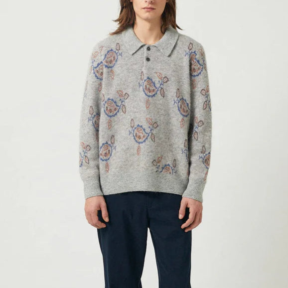 Maya LS Polo in Grey