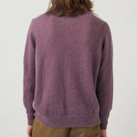Brushed Alpaca Polo in Plum