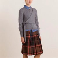 Venna Wrap Cardigan in Grey