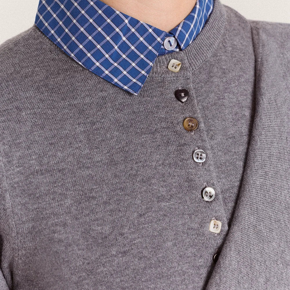 Venna Wrap Cardigan in Grey