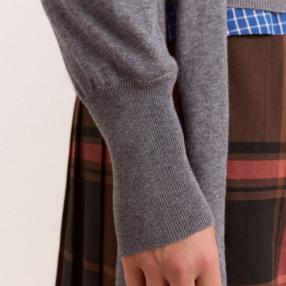 Venna Wrap Cardigan in Grey