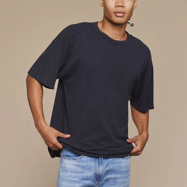 Vernon Oversized Tee in Black