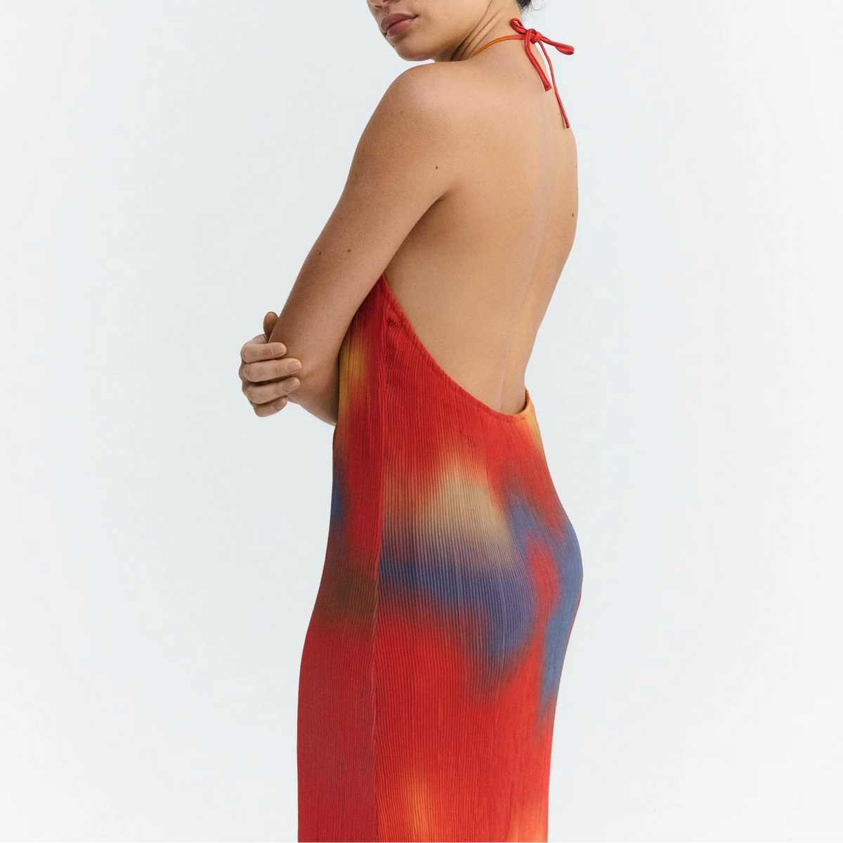 Flowers Pleated Miriam Dress