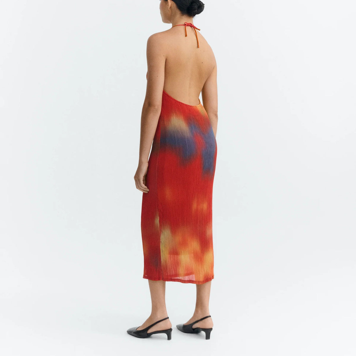 Flowers Pleated Miriam Dress