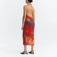 Flowers Pleated Miriam Dress