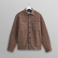 Whiting Overshirt in Mini Check Fleece