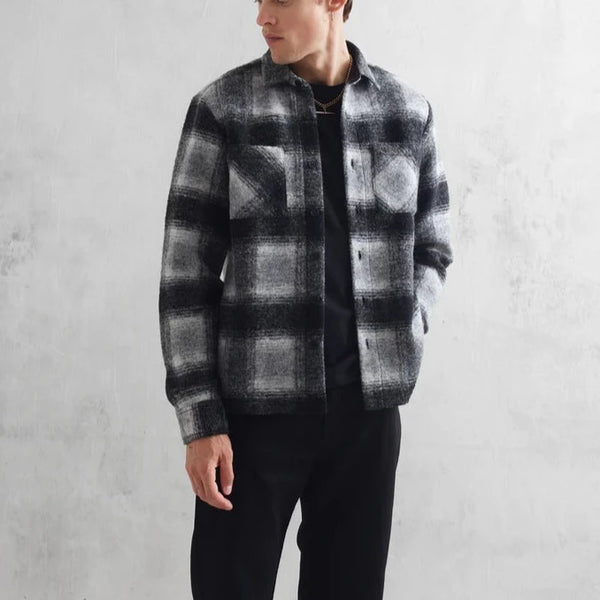 Whiting Overshirt in Pine Charcoal